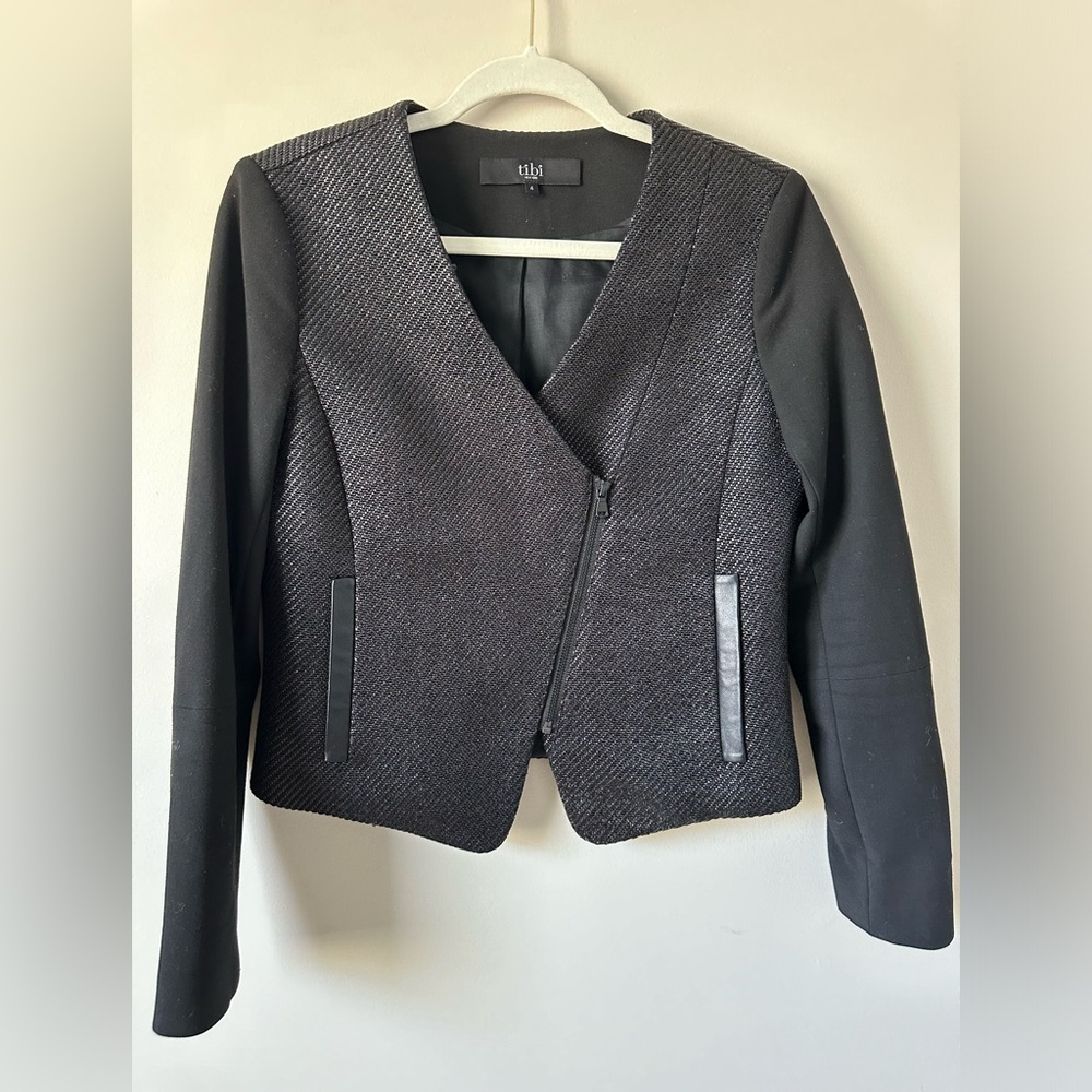 Tibi black blazer